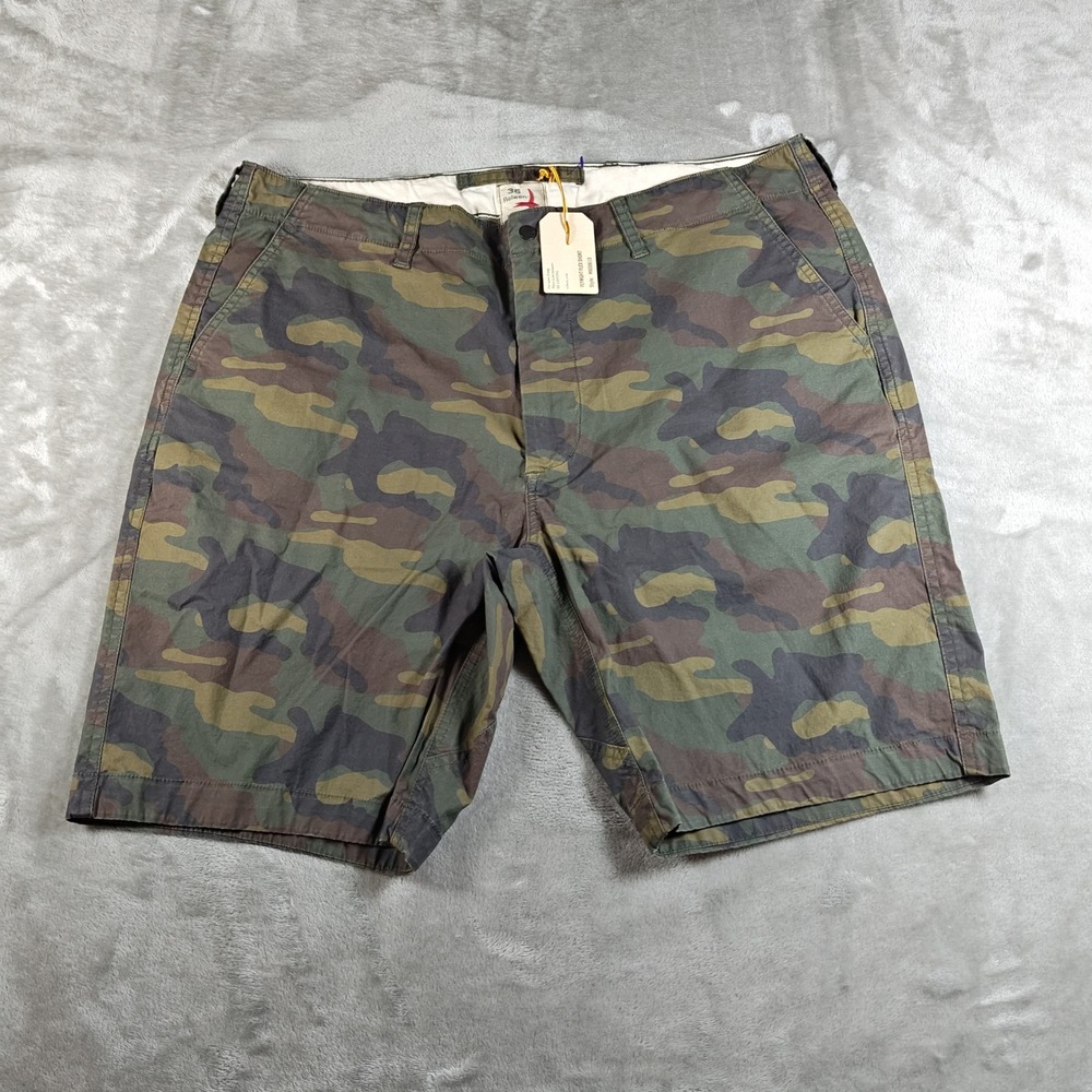Relwen Flyweight Flex Short Mens 36 Green Camo M600610 Stretch Utility New